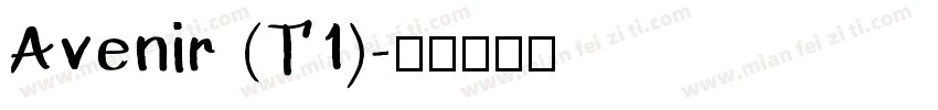 Avenir (T1)字体转换